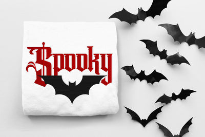 Spooky Bat Embroidery Embroidery/Applique DESIGNS Risa Rocks It 
