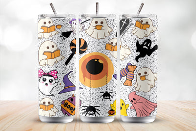 Spooky BOO 20 Oz Tumbler Wrap Sublimation Design Sublimation MockupSvgVenue 