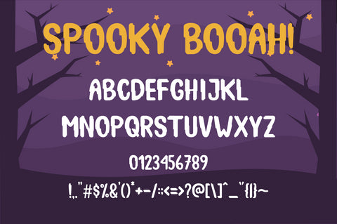 Spooky Booah! Font Suby Studio 