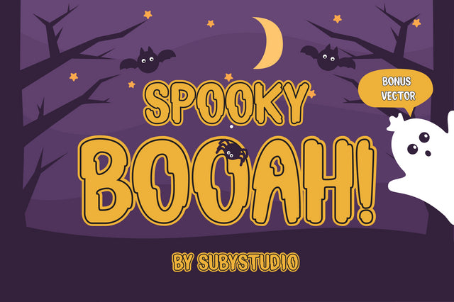 Spooky Booah! Font Suby Studio 