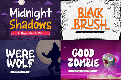 Spooky Bundle | 17 Halloween Fonts Font Alpaprana Studio 