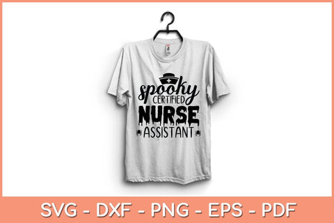 Spooky Certified Nurse Assistant Halloween Svg Design SVG artprintfile 