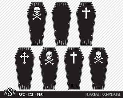 Spooky Coffin Bundle | Halloween SVG SVG Texas Southern Cuts 