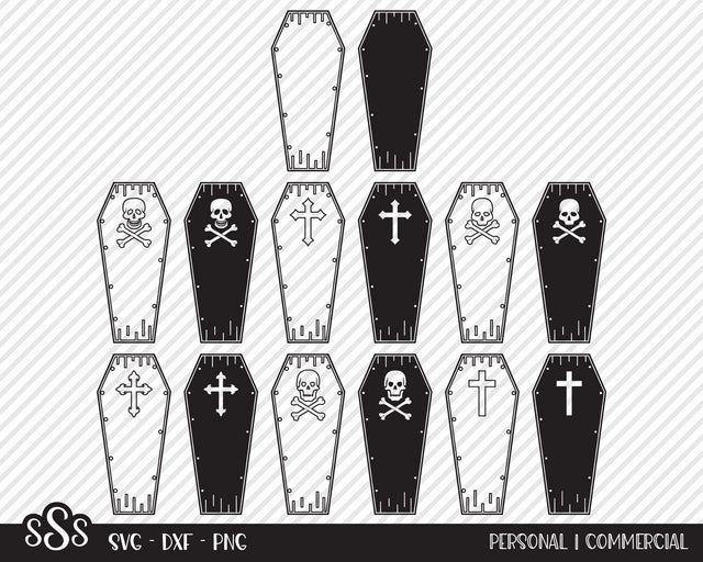 Spooky Coffin Bundle | Halloween SVG SVG Texas Southern Cuts 