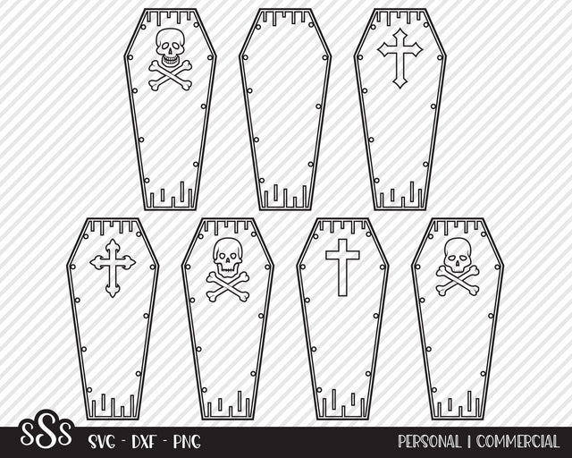 Spooky Coffin Bundle | Halloween SVG SVG Texas Southern Cuts 