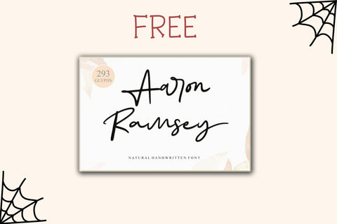 Spooky Dark Monogram Font Afandi Studio 