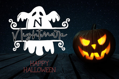 Spooky Dark Monogram Font Afandi Studio 