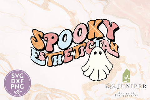 Spooky Esthetician SVG, Retro Halloween SVG SVG LilleJuniper 
