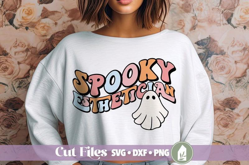 Spooky Esthetician SVG, Retro Halloween SVG SVG LilleJuniper 