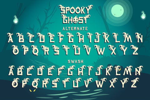 Spooky Ghost Font Sakha Design Studio 