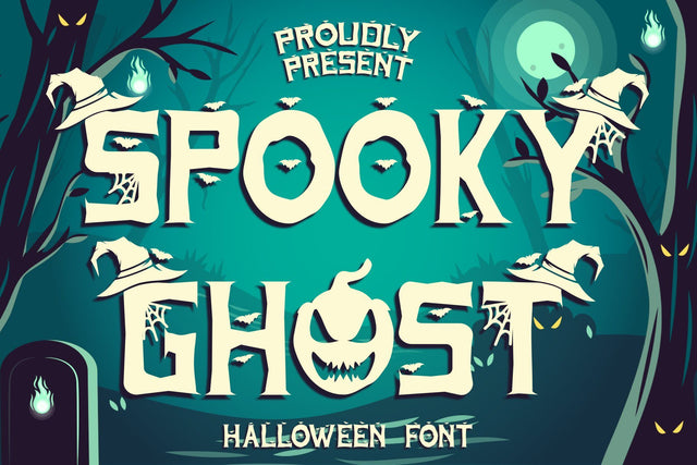 Spooky Ghost Font Sakha Design Studio 