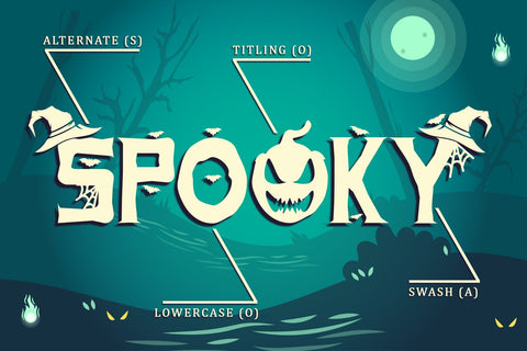 Spooky Ghost Font Sakha Design Studio 