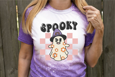 Spooky Ghost Retro Halloween Shirt Design Boo Ghost SVG SVG OrangeBrushStudio 