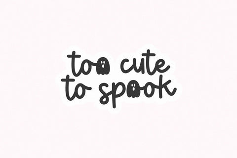 Spooky Girlie - Cute Halloween Script Font Font KA Designs 