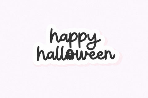 Spooky Girlie - Cute Halloween Script Font Font KA Designs 