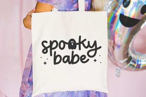 Spooky Girlie - Cute Halloween Script Font Font KA Designs 