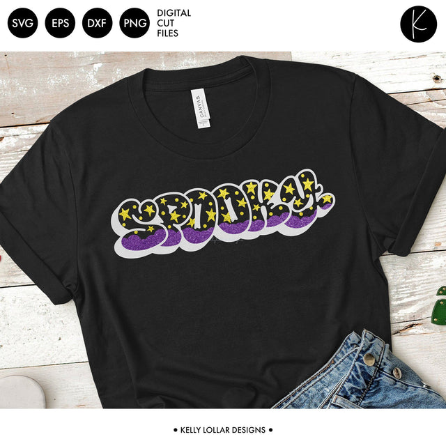 Spooky Graffiti SVG Kelly Lollar Designs 