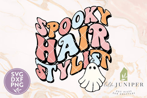 Spooky Hairstylist SVG, Retro Halloween Design SVG LilleJuniper 