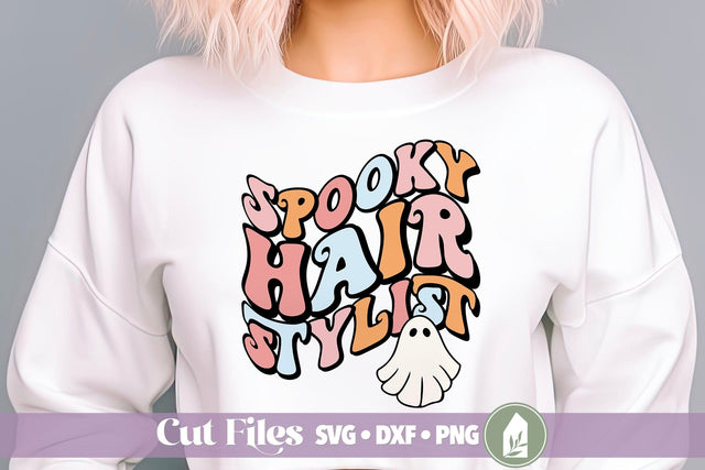 Spooky Hairstylist SVG, Retro Halloween Design SVG LilleJuniper 