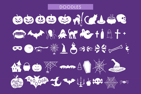 Spooky Halloween- A Dripping Script Font With Bonus Doodles Font Freeling Design House 
