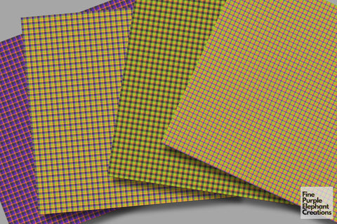 Spooky Halloween Plaid | Texture Background Digital Pattern Fine Purple Elephant Creations 