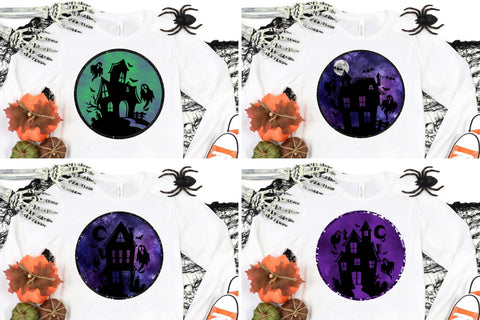 Spooky Halloween Sublimation Design Bundle Sublimation Digital Clipart Deals 