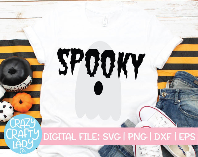 Spooky | Halloween SVG Cut File SVG Crazy Crafty Lady Co. 