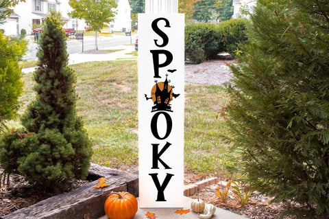 Spooky Halloween Tall Sign SVG SVG Pickled Thistle Creative 