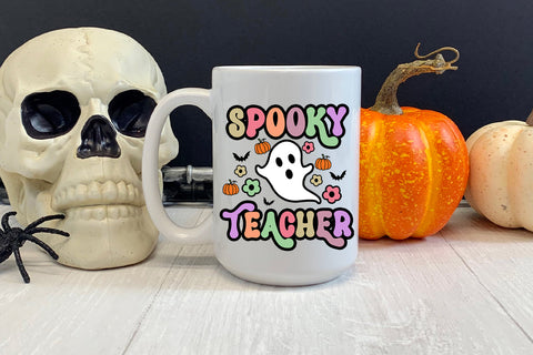Spooky Halloween Teacher I Teacher Halloween Sublimation Sublimation Happy Printables Club 