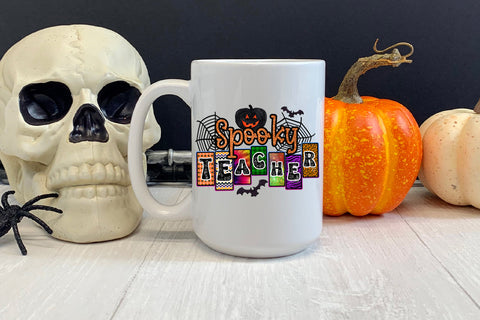 Spooky Halloween Teacher I Teacher Halloween Sublimation Sublimation Happy Printables Club 
