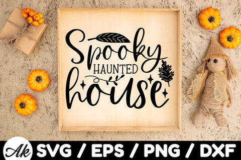 Spooky haunted house svg SVG akazaddesign 