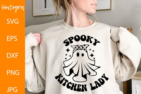 Spooky Kitchen Lady SVG, Halloween Svg SVG Sintegra 