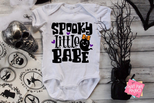 Spooky Little Babe, Cute Halloween Svg, Baby Halloween Svg, Halloween Saying Svg, Baby Boy Halloween Svg, Halloween Baby Svg SVG Craft Pixel Perfect 