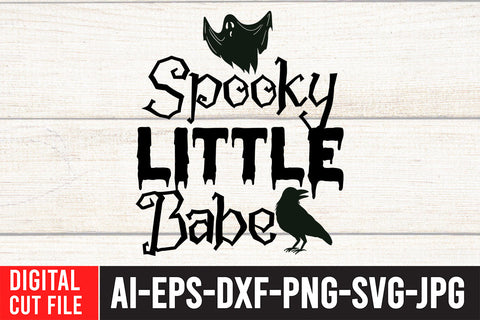 Spooky Little Babe SVG Design SVG BlackCatsMedia 