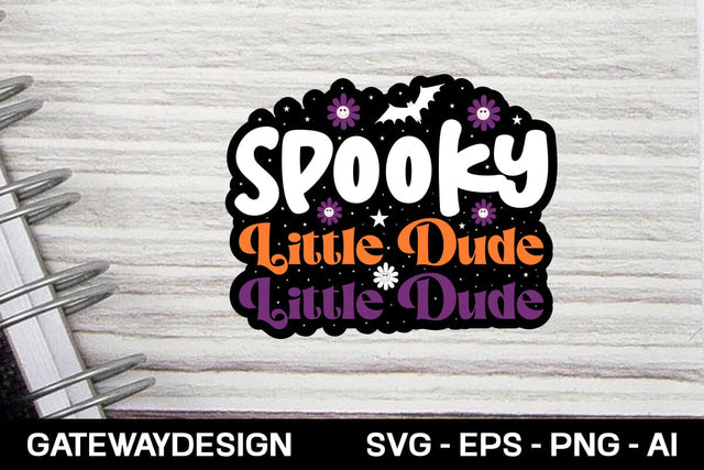 Spooky Little Dude Sticker Svg Design SVG designmaster24 