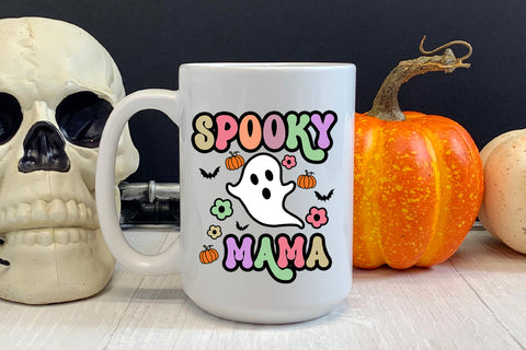 Spooky Mama Groovy Halloween Sublimation I Retro Halloween Sublimation Happy Printables Club 