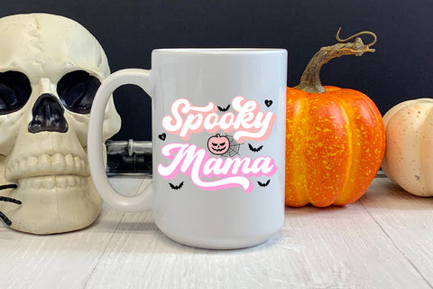 Spooky Mama Halloween Sublimation I Pink Halloween PNG Sublimation Happy Printables Club 