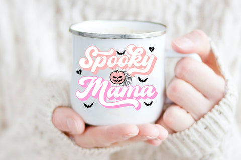 Spooky Mama Halloween Sublimation I Pink Halloween PNG Sublimation Happy Printables Club 
