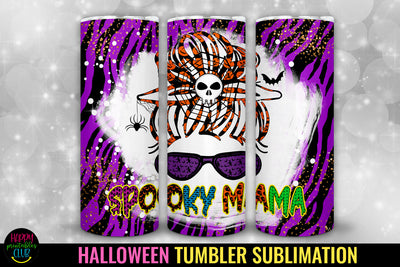 Spooky Mama Halloween Tumbler Sublimation I 20 Oz Tumbler Sublimation Happy Printables Club 