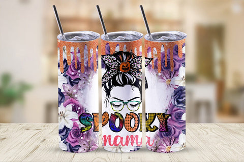 Spooky Mama Halloween Tumbler Sublimation I 20 Oz Tumbler Wrap Sublimation Happy Printables Club 