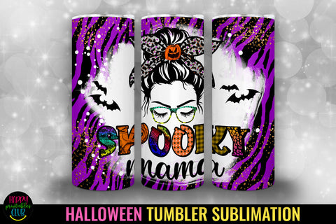 Spooky Mama Halloween Tumbler Sublimation Sublimation Happy Printables Club 