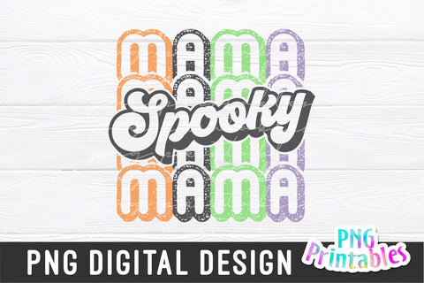 Spooky Mama png - Halloween png - Print File - Halloween Sublimation Design - Halloween Shirt png - Digital Download Sublimation Svg Cuttables 