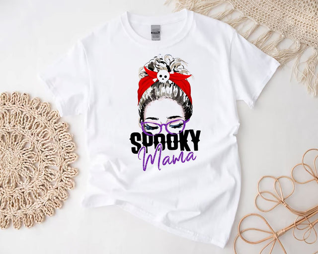 Spooky Mama PNG, Mama Sublimation design download, Spooky Halloween PNG Sublimation BouDesign 
