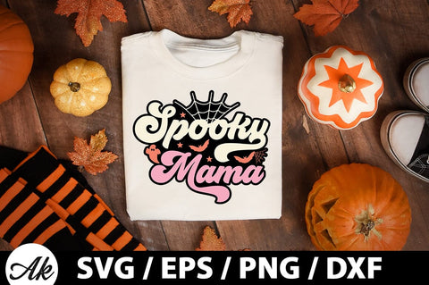 Spooky mama Retro SVG SVG akazaddesign 