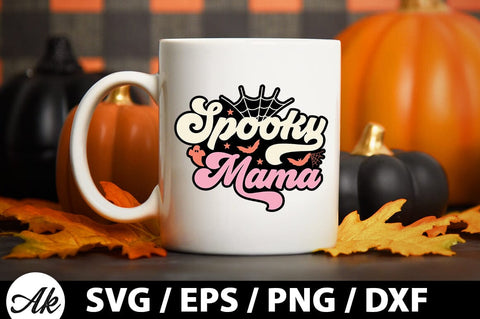 Spooky mama Retro SVG SVG akazaddesign 
