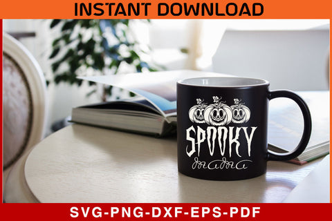 Spooky Mama Spooky Halloween SVG PNG Cut File SVG SVG Print File 