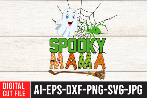 Spooky Mama Sublimation Design Sublimation BlackCatsMedia 