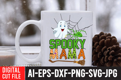 Spooky Mama Sublimation Design Sublimation BlackCatsMedia 