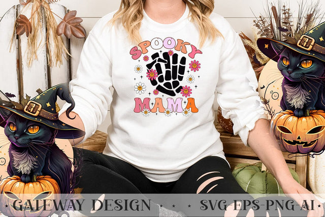 Spooky Mama Svg Design SVG designmaster24 