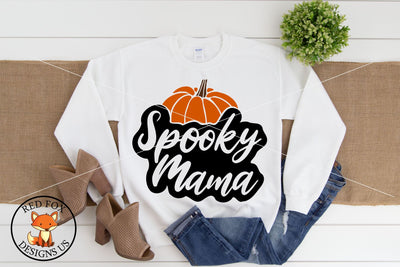 Spooky Mama SVG | Halloween Cut File SVG DXF PNG SVG RedFoxDesignsUS 